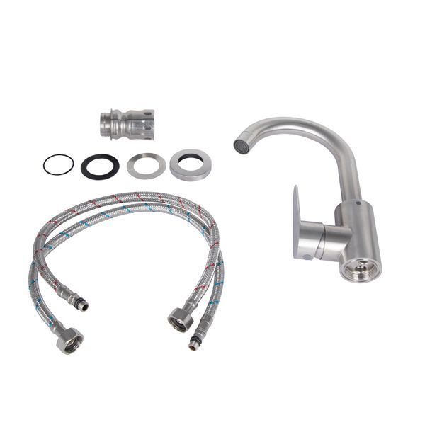 Смеситель для кухни Lidz Vida 015F2 (k35) LDVID015F2NKS43353 Nickel фото