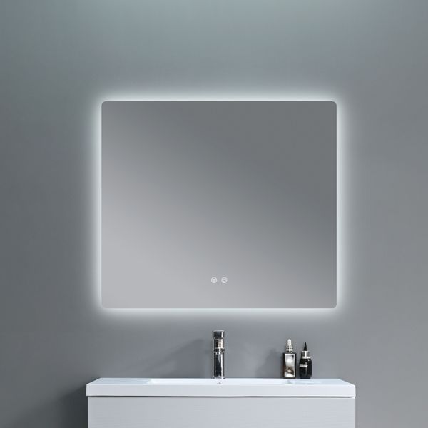 Дзеркало Qtap Taurus (TA2) 800&times;600 мм з LED-підсвічуванням Touch, з антизапотіванням, з димером, рег. темп. кольору (3000-6500K) QTTAU8006004895 фото