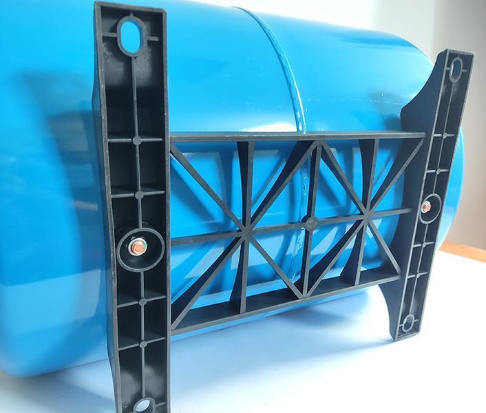 Бак гідроакумулятор 50л горизонт 1" макс 8 бар змінна EPDM мембрана пласт ніжки та станіна toНасоси фото