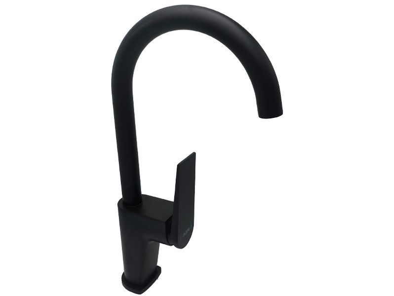 Змішувач для кухні, латунь чорний матовий AIM DG08950 matte black фото