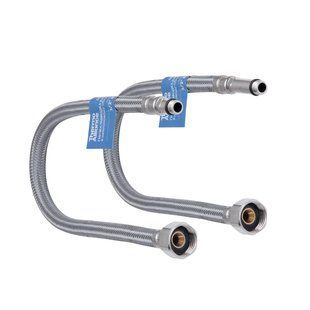 Шланг для підключення змішувача Thermo Alliance Standart (пара) 40 см NYLON M10x1/2"В TAS386W40 фото