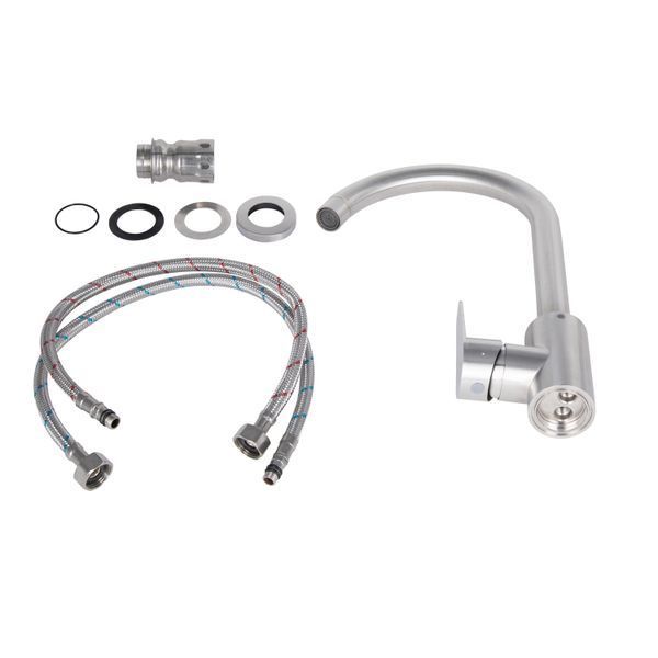 Смеситель для кухни Lidz Vida 015F (k35) LDVID015FNKS43355 Nickel фото