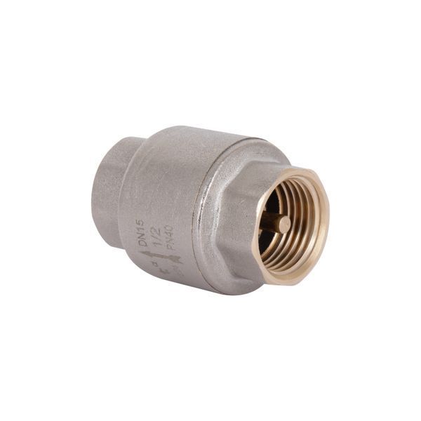 Обратный клапан 1/2"ВВ никель с латунным штоком Thermo Alliance Standart TAS240W15 фото