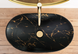Умывальник (раковина) REA ROYAL IN BLACK MARBLE GOLD накладной фото 3