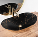 Умывальник (раковина) REA ROYAL IN BLACK MARBLE GOLD накладной фото 2