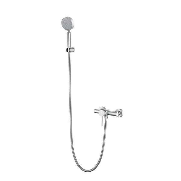 Змішувач для душу Lidz Aria 010 (з душовим гарнітуром) (k35) LDARI010NKS43361 Nickel фото