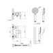 Змішувач для душу Lidz Aria 010 (з душовим гарнітуром) (k35) LDARI010NKS43361 Nickel фото 2