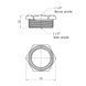 Футорка Karro 1 1/2"х1 1/4" НВ никелированная KR-3115 фото 2