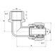 Кут обтискний Thermo Alliance 16х1/2" ЗР SF175W1615 фото 2