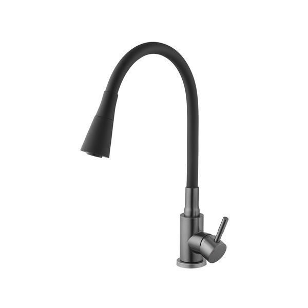 Смеситель для кухни Kroner KRP Edelstahl Klassisch - PVD031BLK фото