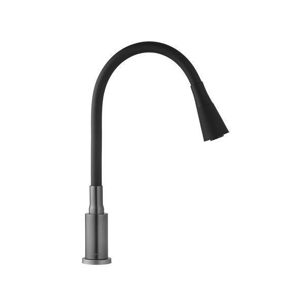 Смеситель для кухни Kroner KRP Edelstahl Klassisch - PVD031BLK фото