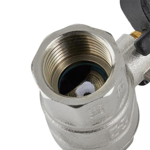 Кран шаровый 1/2" ВВ для воды (ручка) Raftec Black DRH1 фото