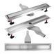 Трап для душа REA NEOX 80 SUPERFLOW BRUSHED STEEL матовая сталь фото 1