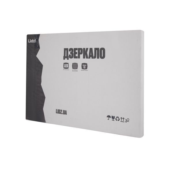 Дзеркало Lidz Orion (OR2) 600х800 з LED-підсвічуванням Touch, з антизапотіванням, з димером, рег. яскравості LDOR60080049292 фото