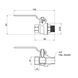 Кран шаровой SD Forte 3/4" ВН для воды (ручка) SF605W20 фото 2