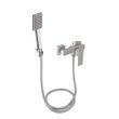 Смеситель для душа Lidz Kubis 010 (с душевым гарнитуром) (k35) LDKUB010NKS28535 Nickel фото