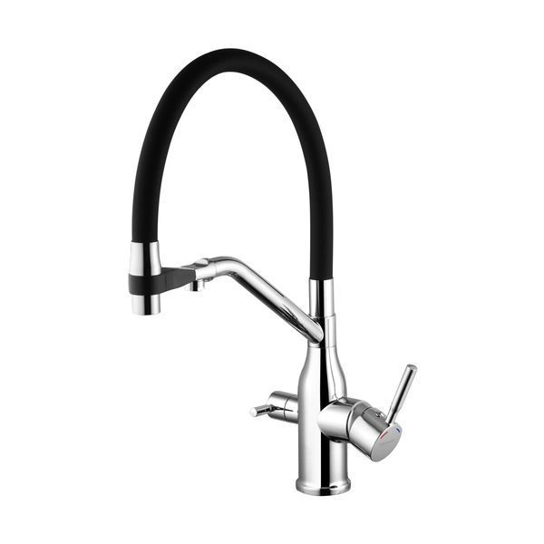 Смеситель для кухни Kroner KRP Kuche - C03816BLK фото