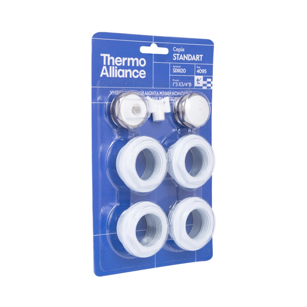Комплект футорок 1"х3/4" для секційного радіатора Thermo Alliance Standart SD11120 фото