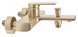 Смеситель для ванны REA VERSO BRUSHED GOLD настенный с изливом фото 6