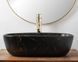Умивальник (раковина) REA BELINDA BLACK MARBLE MAT накладний чорний матовий фото 3