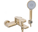Смеситель для ванны REA VERSO BRUSHED GOLD настенный с изливом фото 1