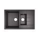 Кухонная мойка с дополнительной чашей Lidz 780x495/200 BLA-03 (LIDZBLA03780495200) фото 1