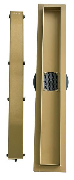 Трап для душа VBI FORT 2в1 80 BRUSHED GOLD фото