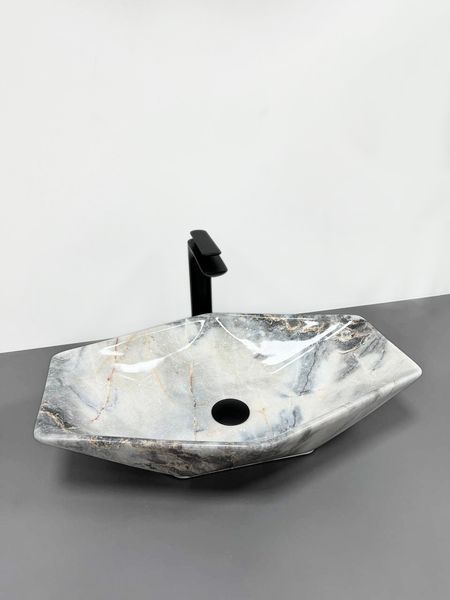 Умывальник (раковина) VBI VENEZIA S GRANIT GLOSS накладной фото