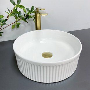 Умивальник (раковина) VBI BRINDISI WHITE накладний фото