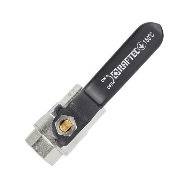 Кран шаровый 1" ВВ для воды (ручка) Raftec Black DRH3 фото