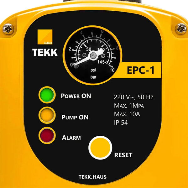 Автоматичний контролер тиску Tekk Haus EPC-1 з вилкою та розеткою фото