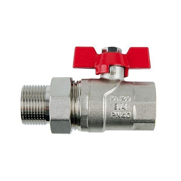 Кран американка 3/4" прямой Raftec Red CSA-021 фото