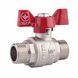 Кран шаровой SD Forte 1/2" НР для воды (бабочка) SF606W15 фото 1