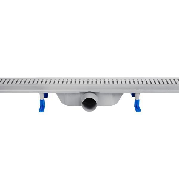 Трап для душа 90 см Qtap Dry FB304-900, линейный, сухой затвор, нержавеющая решетка перфорация фото