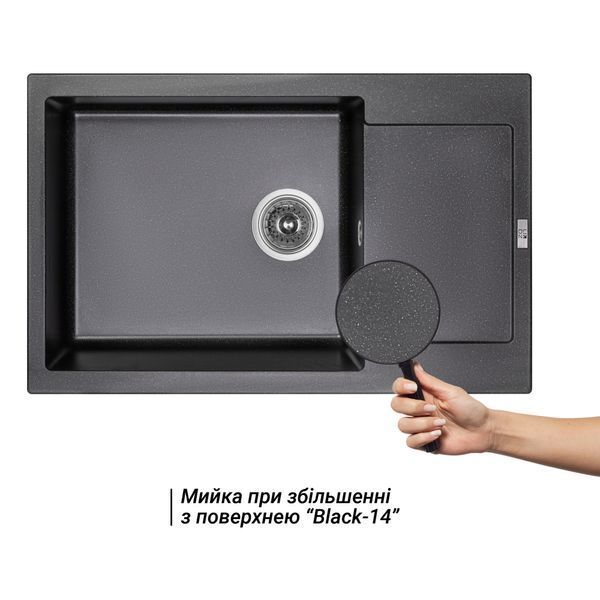 Кухонна мийка Lidz 781x510/200 BLM-14 (LIDZBLM14781510200) фото