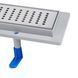 Трап для душа 90 см Qtap Dry FB304-900, линейный, сухой затвор, нержавеющая решетка перфорация фото 3