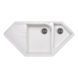 Кухонная мойка с дополнительной чашей Lidz 1000x500/225 WHI-01 (LIDZWHI011000500225) фото 1