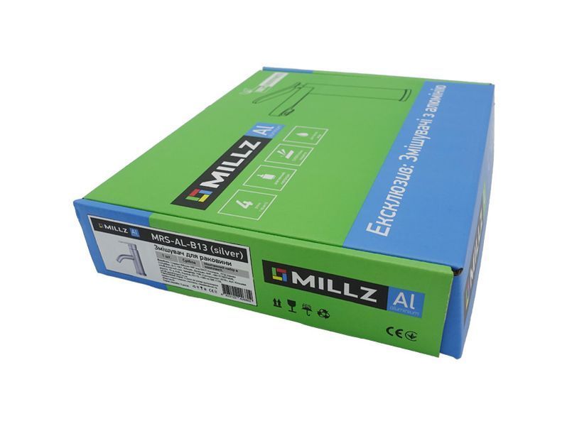 Смеситель для раковины Millz MRS-AL-B13 Silver фото