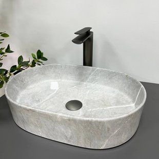 Умивальник (раковина) VBI VERONA 50 GRAY STONE накладний фото