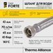 Шланг Forte для води D10 60 см нержавіюче оплетення 1/2"x1/2" ВВ TAF384W60 Thermo Alliance фото 4
