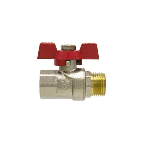 Кран кульовий 1" ВЗ для води (метелик) Raftec Red CBB-031 фото