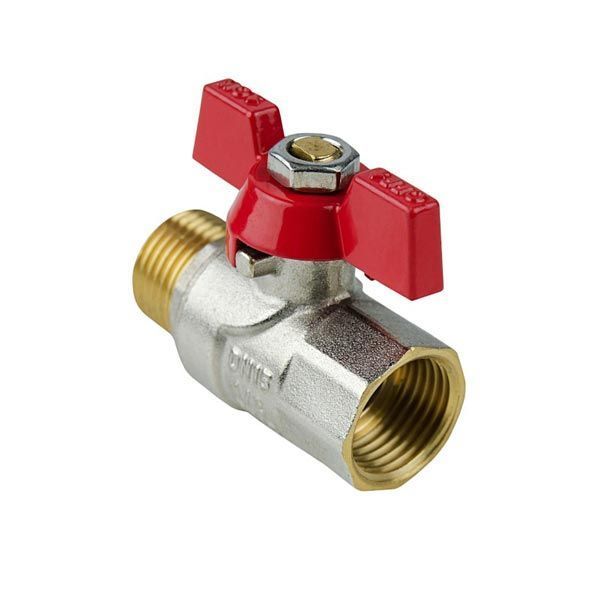 Кран кульовий 1" ВЗ для води (метелик) Raftec Red CBB-031 фото