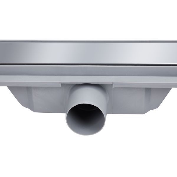Трап для душу 90 см під плитку Qtap Dry Tile304-900, лінійний, сухий затвор, двостороння решітка нержавіюча фото