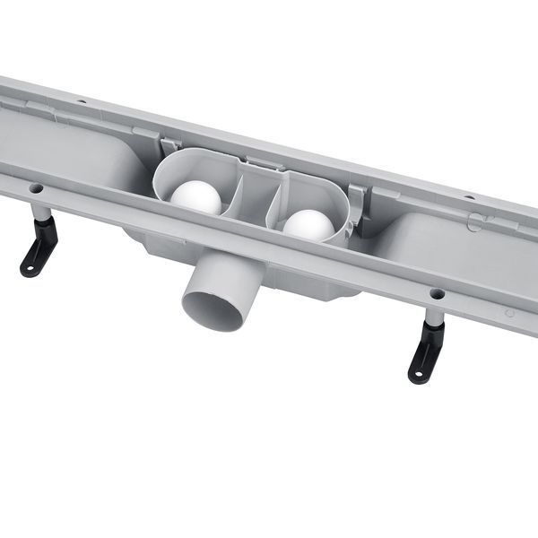 Душовий трап лінійний Kroner KRP Harz L80 L&ouml;cher 80 см сірий фото