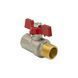 Кран кульовий 1" ВЗ для води (метелик) Raftec Red CBB-031 фото 6