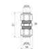 Муфта металлопластиковая Karro 20х20 никелированная KR-0531 фото 2