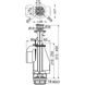 Сливной механизм Alcaplast А08 с двойной кнопкой 3/6L фото 2
