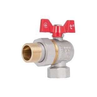 Кран шаровой "Американка" Thermo Alliance 3/4" ВН угловой SD222NW20PN40 фото