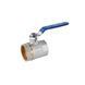 Кран кульовий Valves 1 1/4'' ВВ PN30 синя ручка фото 1