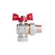 Кран кульовий "Американка" SD Plus 3/4" ВЗ кутовий SD222NW20PN40 фото 3